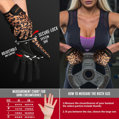 Full Finger Workout Gloves Women Men - Weight Lifting Gloves Full Palm Grip