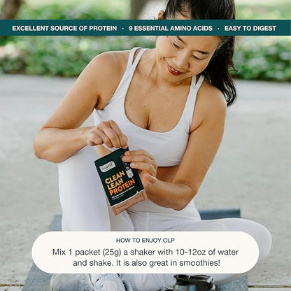 Nuzest - Pea Protein Powder - Clean Lean Protein, Premium Vegan Plant Based Protein Powder, Dairy Free, Gluten Free, GMO Free, Naturally Sweetened Protein Shake, Smooth Vanilla, 1 Serving, 0.9 oz