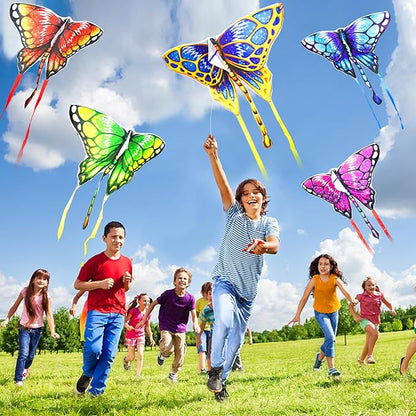 Easy to Fly Kites for Kids & Adults, Butterfly Kites with String & Hand for Beach,Outdoor Toys Birthday Gifts for Boys Girls Ages 4 5 6 7 8-12 Years Old