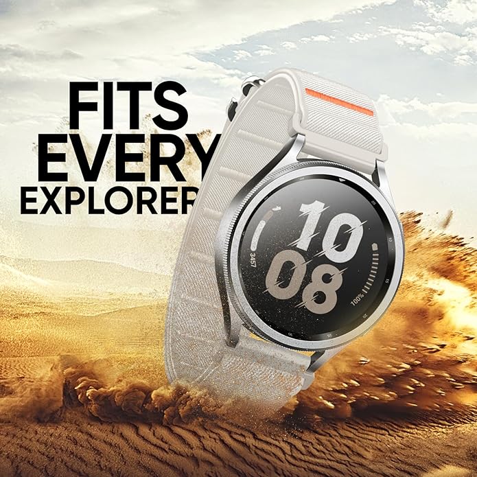 Suitisbest S-Hook Sport Band Compatible with Samsung Galaxy Watch 6 5 4 7 FE Band, Watch 6/4 Classic, Watch 5 Pro, Durable and Adjustable Nylon Loop Strap for Galaxy Active1/Active2