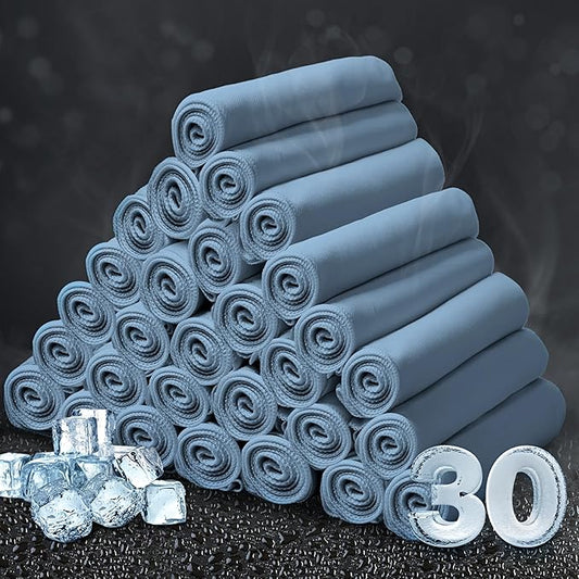 Honoson Cooling Towel Bulk - Neck & Face Cool Chilly Towels Microfiber Breathable Sport Sweat Rag for Gym, Yoga, Travel, Camping, Running, Outdoor