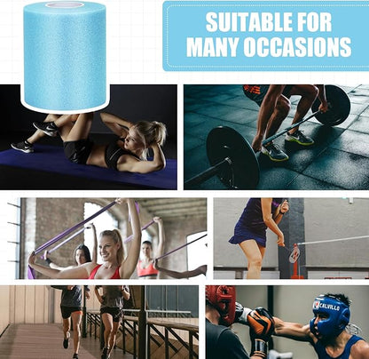 Blue Prewrap,Prewrap Athletic Tape,6 Roll Pre wrap Headbands for Hair Soccer,Foam Underwrap Sports Wrap for Ankles Wrists Hands Knees Elbows 2.75 Inches X 12 Yards