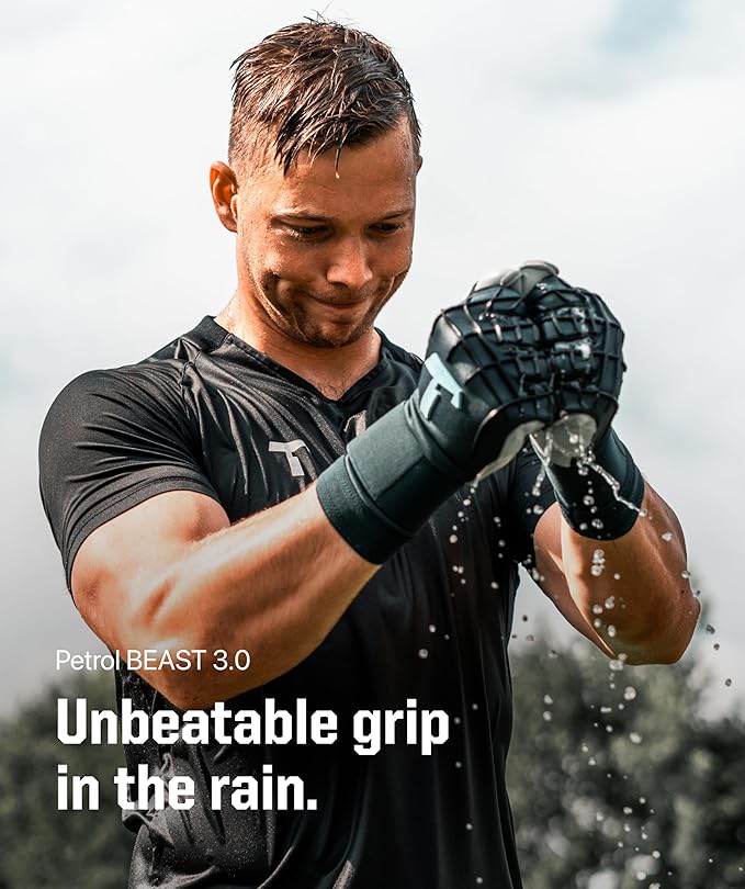 T1TAN Beast Goalkeeper Gloves - Without Finger Protection - Soccer Goalie Gloves Adult - Professional Goal Keeper Gloves for Youth, Men & Women - Size 6-11