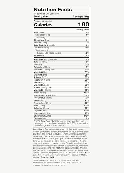 BIG BOLD HEALTH HTB Rejuvenate Superfood Plant-Based Protein Powder ??Himalayan Tartary Buckwheat with Polyphenols & 17g Protein ??Gut Support & Immune Balance (Vanilla Flavor)