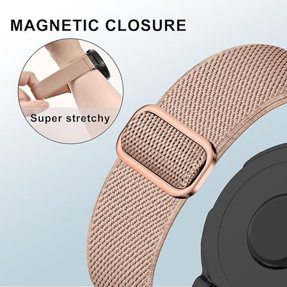 Elastic Nylon Watchband Compatible with Garmin Forerunner 235/220/230/620/630/735XT,Soft Adjustable Sport Stretchy Replacement Strap for Forerunner 235 Lite/Approach S20/S6/S5 Accessory