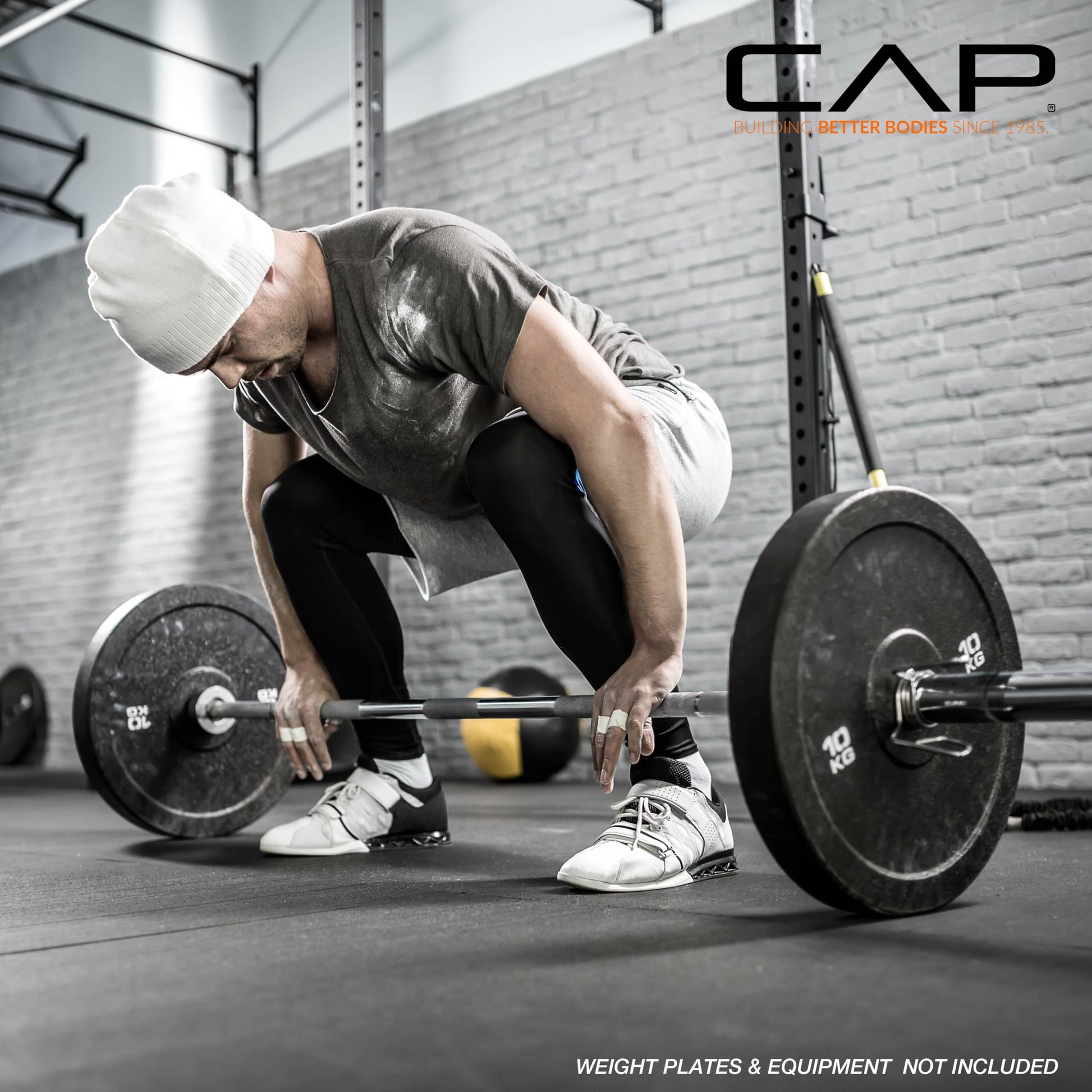 CAP 35lb 7ft Olympic Barbell, Chrome, Strength Training