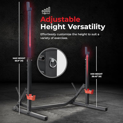 Sunny Health & Fitness Multifunctional Strength Training Home Gym – Complete Workout Equipment with Training Attachments, Optional Squat Stand, Power Rack Cage, Adjustable Incline Bench