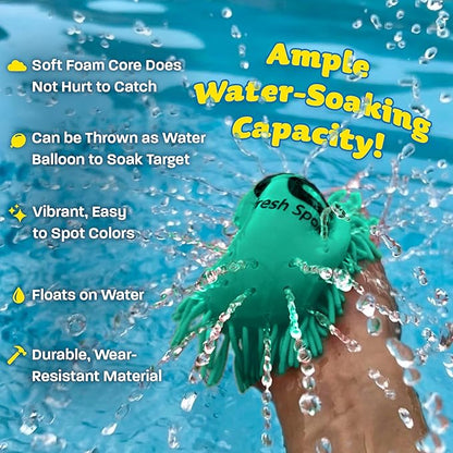Water Flying Discs for Kids: Soft Sports Disc 2 Pack - Soaks The Target On Impact - Best Swimming Pool Toys & Beach Water Toys - Fun Toy Outdoor Games - Birthday Gifts for Boys & Girls All Ages