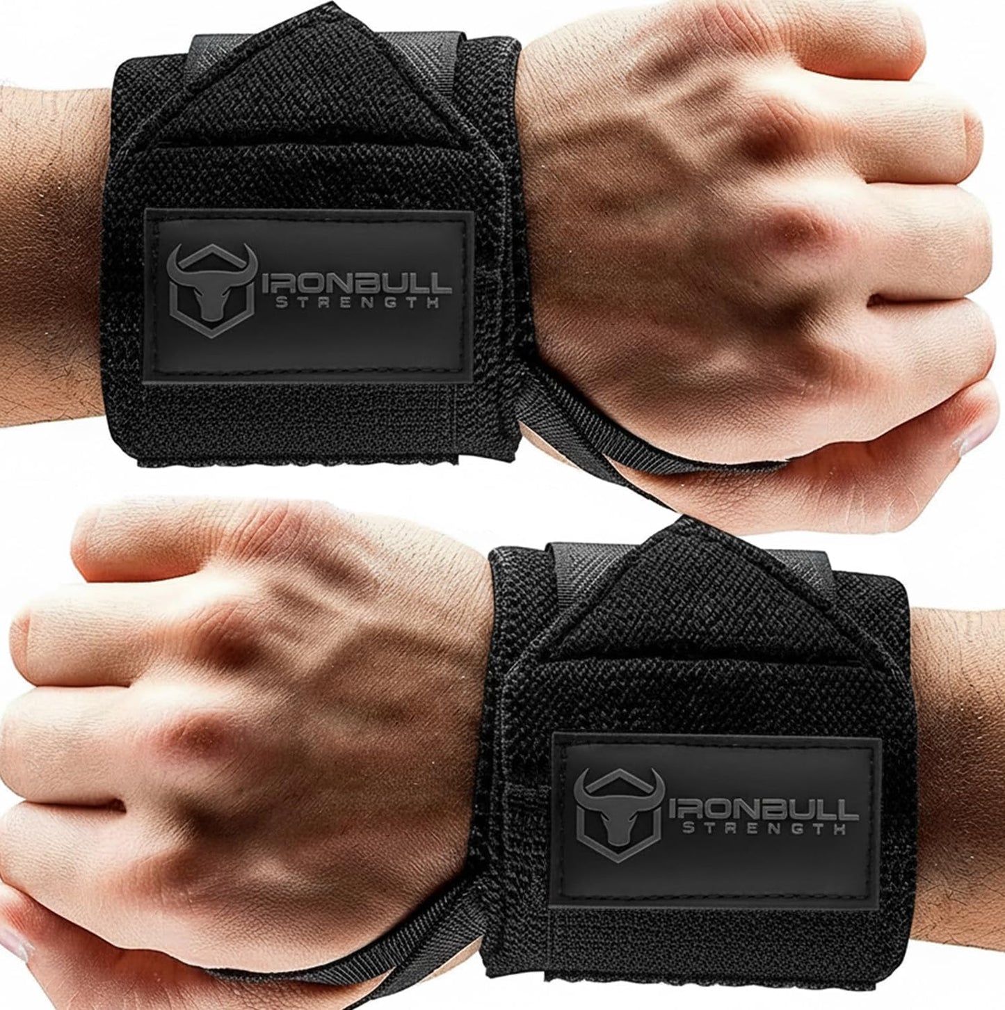 Wrist Wraps for Weightlifting & Powerlifting (18") - Premium Quality Wrist Straps for Weight