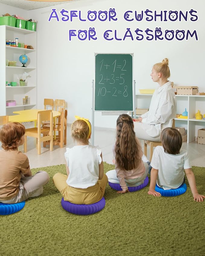 Wobble Cushion with Inflation Pump - Wobble Disk Balance Disc Wiggle Seat for Sensory Kids, Balance Pads