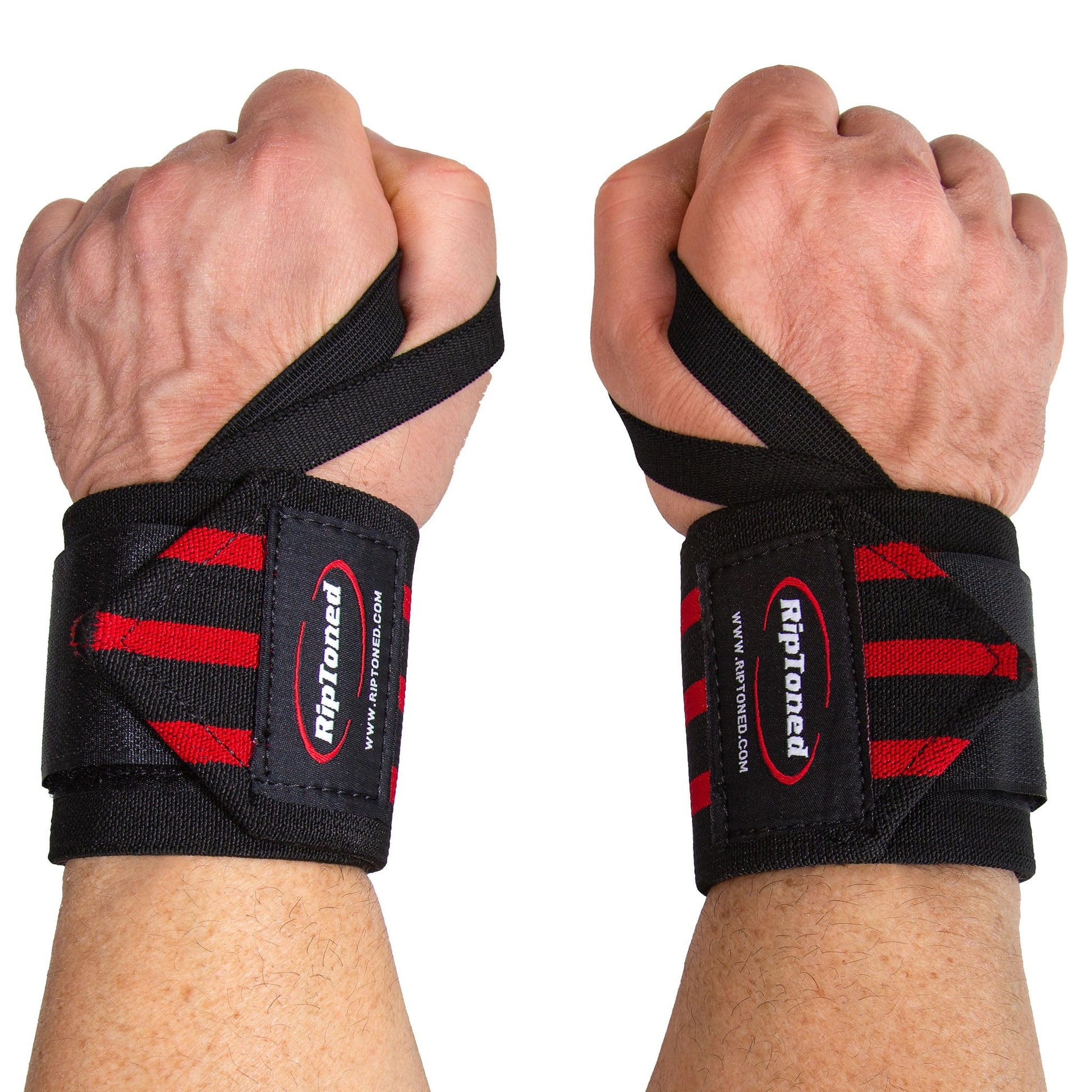 Rip Toned Wrist Wraps for Weightlifting - USPA & USAPL Approved - Stiff or Flex - 18" Gym Wrist