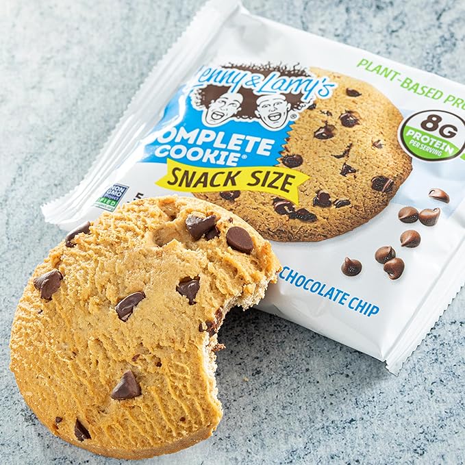 Lenny & Larry's The Complete Cookie Snack Size, Chocolate Chip, Soft Baked, 8g Plant Protein, Vegan, Non-GMO 2 Ounce Cookie (Pack of 12)