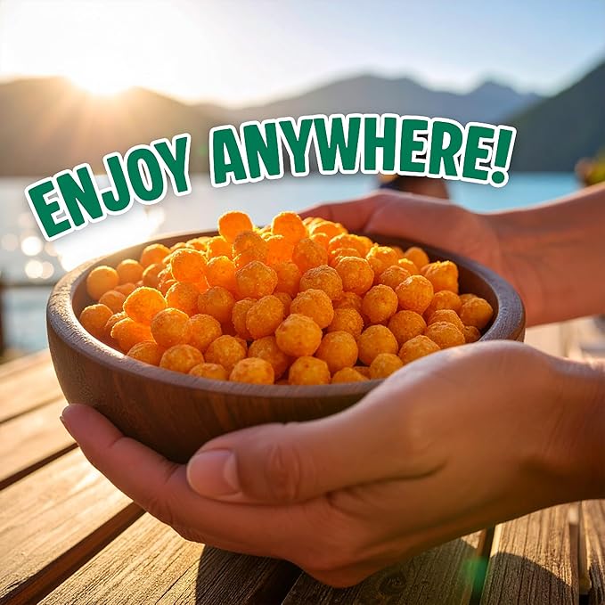 Twin Peaks Protein Puffs - (Sour Cream & Onion), Keto Friendly, Low Carb Snack (300g, 21g Protein, 2g Net Carbs, High Protein, Healthy Crunchy Snack)