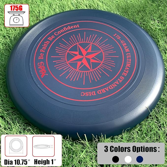 Ultimate Disc 175 Grams for Beach, Backyard, Park, Camping and More for All Age - Multi Color