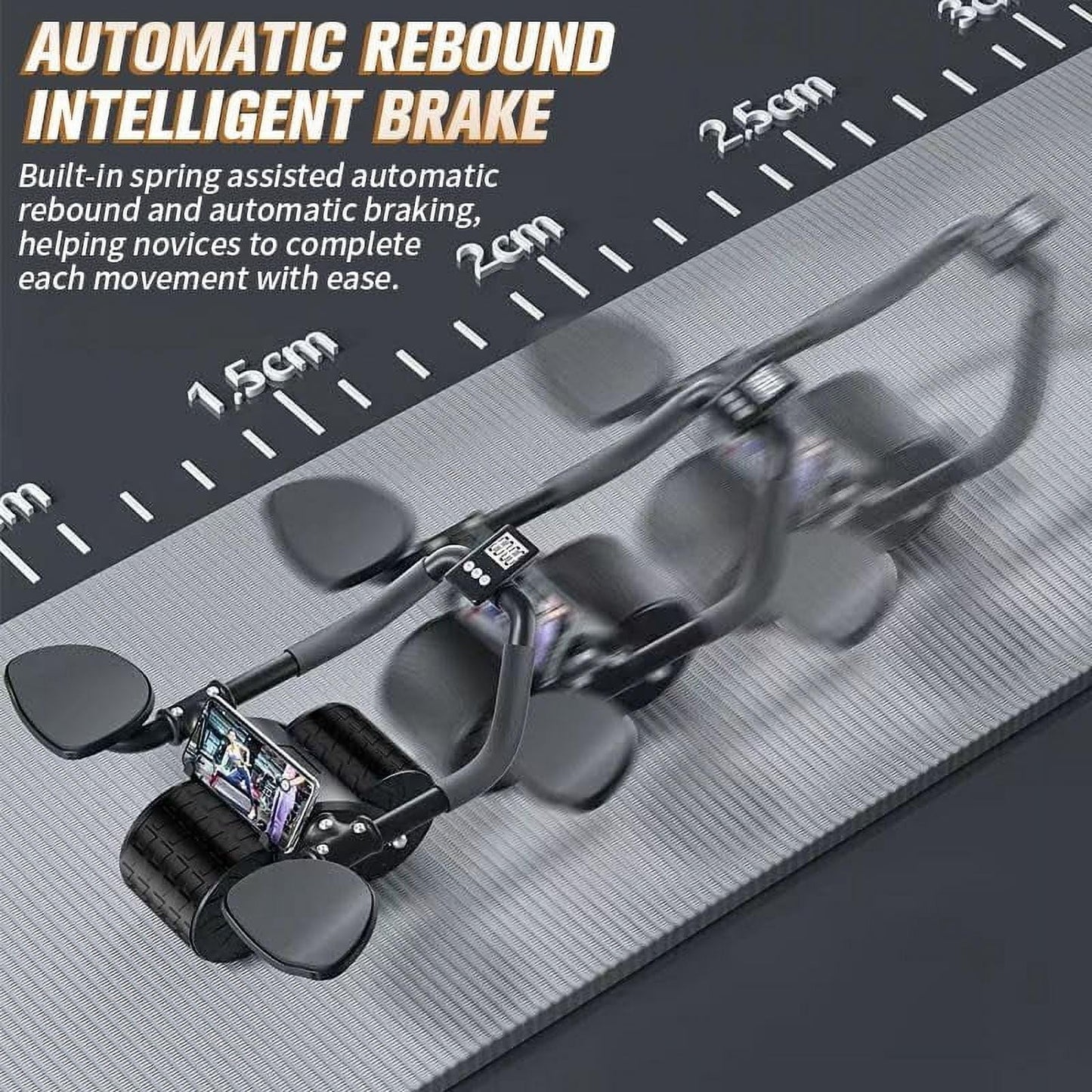 2026 Upgraded Ab Roller Wheel with Knee Mat &Timer
