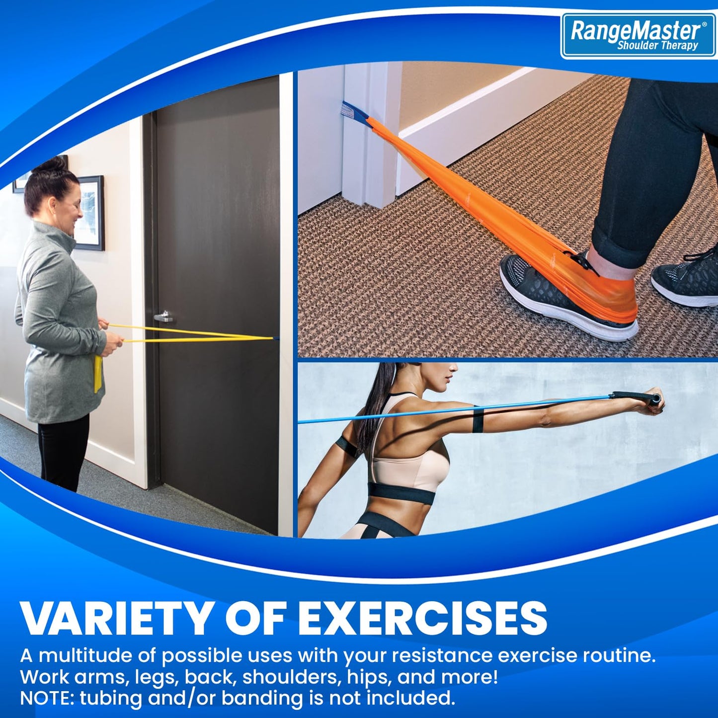 RangeMaster TheraLoop Door Anchor | Secure Non-Slip Resistance Band Anchor for Physical Therapy and