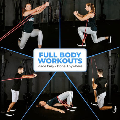 Pull Up Assistance Resistance Bands - Long Loop Power Bands for Men and Women - Strength Power Flexibility Training at Home & Gym - Ebooks & Workout Chart Included by Iron Core Fitness