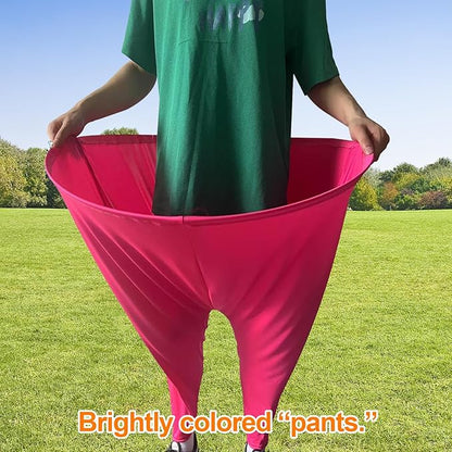Granny Pants Yard Game Set with Bouncy Balls & Pump,Giant Stretchy Pants, Fun Tossing Games Props for Outdoor Parties, Group Gatherings, Adults and Family