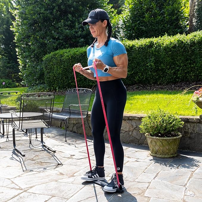 Serious Steel Fitness 37" Resistance Training Bands (Portable Exercise Band System Training Bands- Great for Individuals Looking for Tension Throughout The Exercise)
