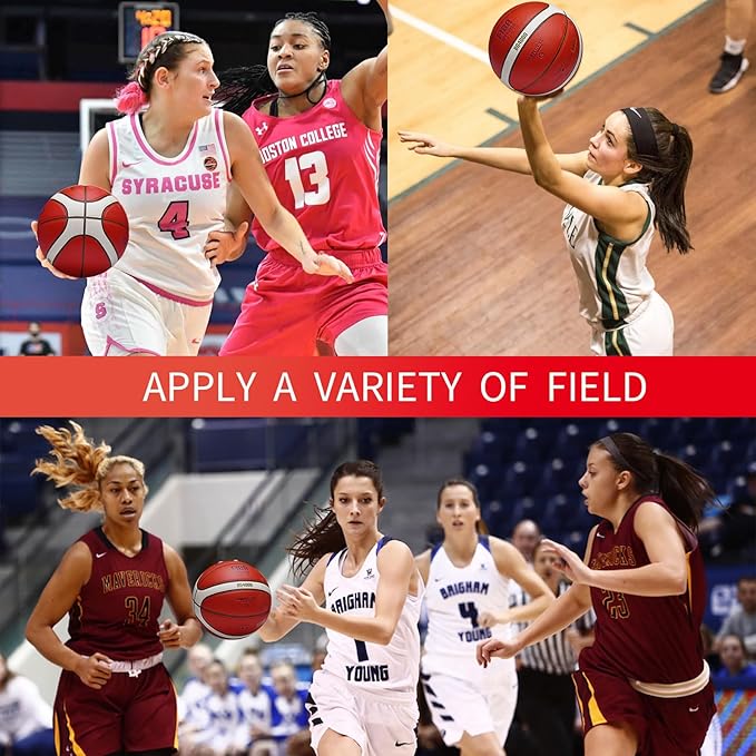 Training Soft Touch Rubber and Faux Leather Fighting Basketball, High Bounce Indoor Outdoor Basketball Gift