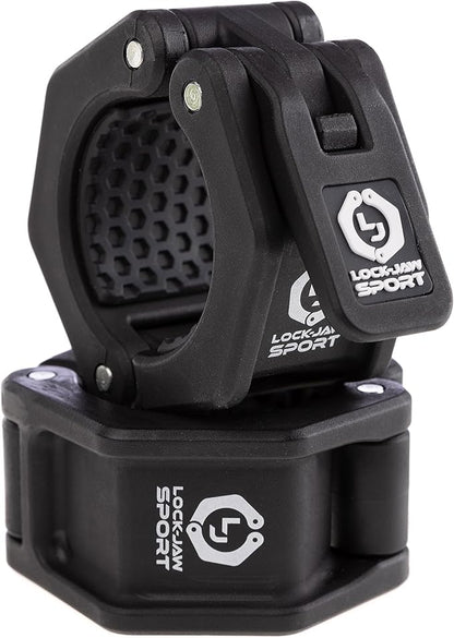 Lock-Jaw Sport Olympic Barbell Collar - Quick Release Barbell Clamp (Black)