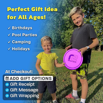 Soft Flying Disc for Kids - Best Girl Toys Age 4 & Up - Engaging Toy for 7 Year Old Girl Birthday Gifts - Stocking Stuffers for Girls All Ages - Fun Sports Toy & Party Favors & Outdoor Toys Age 6-8