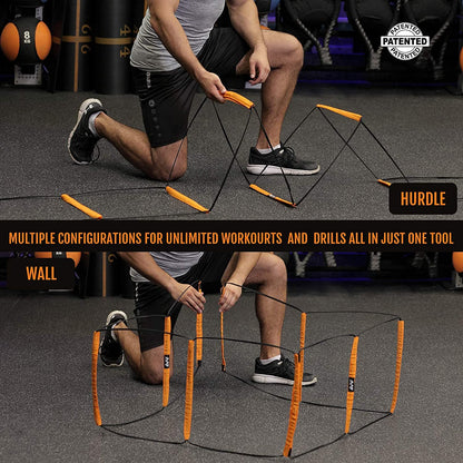 ALPHAWORX Agility Ladder, Agility Training Equipment, Soccer Speed Ladder, Football Footwork