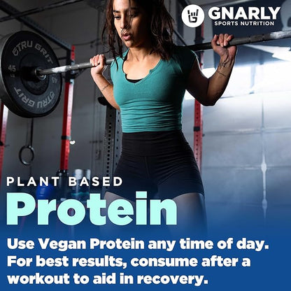 Gnarly Nutrition Vegan Plant Protein ??Vanilla Vegan Protein Powder, NSF Sport Certified ??Meal Replacement, Daily Nutritiional Boost ??Lactose Free Powder ??Vanilla, 28.2 oz