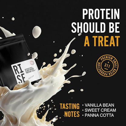 Vanilla Plant-Based Protein Powder for Women & Men, Easy to Digest, Delicious Madagascar Vanilla Bean Powder Supports Overall Well-Being, 15 Servings/Pouch, 30g