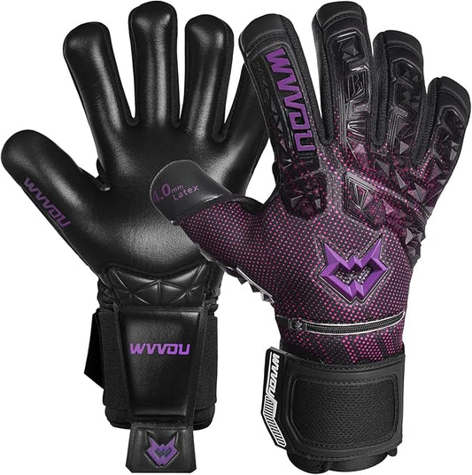 WVVOU Soccer Goalie Gloves for Adults and Youth, High Performance Goalkeeper Gloves with 5