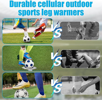 Soccer Shin Guards Shin Pads for Kids Youth Adult, Calf Compression Sleeve with Honeycomb Pads, Support for Shin Splint Baseball Boxing Kickboxing MTB