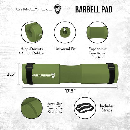 Gymreapers Barbell Squat Pad - Protective Bridge Pad For Hip Thrust, Squats, Lunges - Hip Support, Neck Protection For Bar