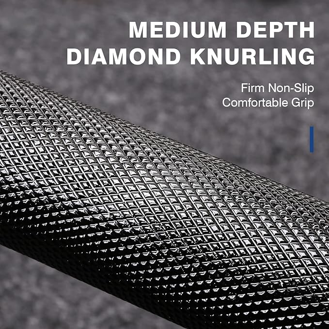 LIONSCOOL 7FT Olympic Barbell for Weightlifting, Power Lifting, 2 Inch Strength Training Bar for Squats, Deadlifts, Presses, Rows, Curls - 700lbs/1000lbs/1500lbs Capacity