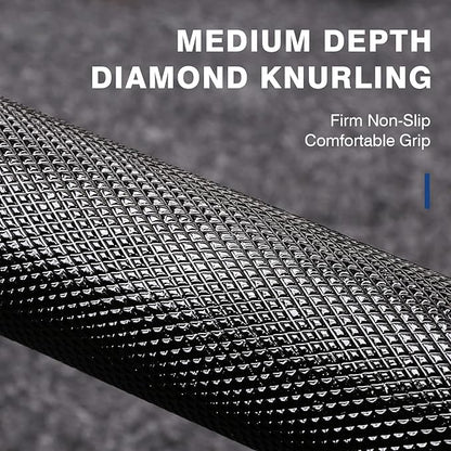 LIONSCOOL 7FT Olympic Barbell for Weightlifting, Power Lifting, 2 Inch Strength Training Bar for Squats, Deadlifts, Presses, Rows, Curls - 700lbs/1000lbs/1500lbs Capacity