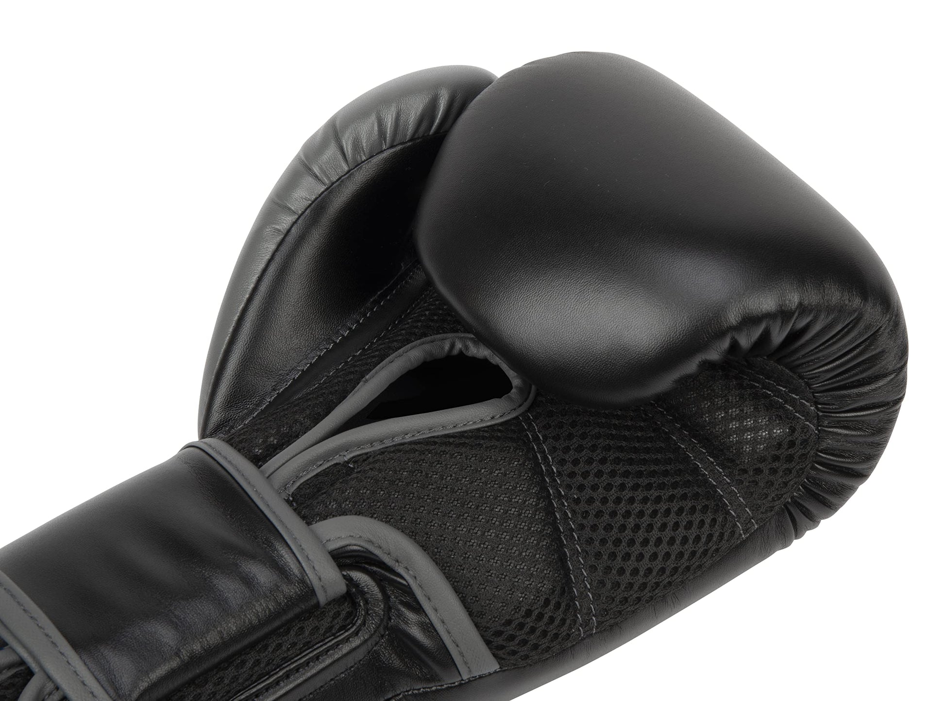 Everlast Powerlock 2 Hook Loop Boxing Gloves | Heavy Bag | Black | 16oz
