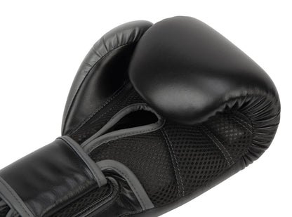 Everlast Powerlock 2 Hook Loop Boxing Gloves | Heavy Bag | Black | 16oz