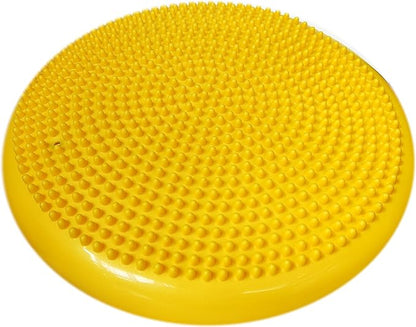 AppleRound Inflated Wobble Cushion with Hand Pump, Air Stability Board (Extra Thick), Core Balance Disc for Adults, Sensory Wiggle Seat for Kids, Flexible Seating for All Age, 13.5in / 34cm Diameter