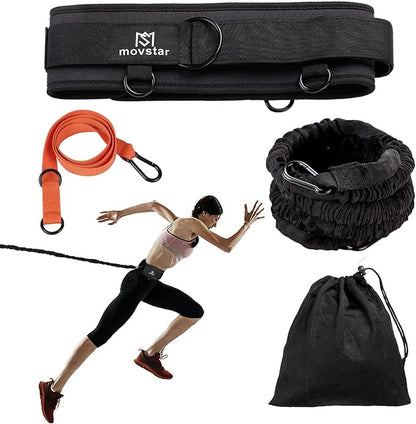 Pseudois Resistance Bungee Band, Running Training Bungee Workout Band, Speed Strength, Basketball and Football Equipment for Improving Strength, Power and Agility