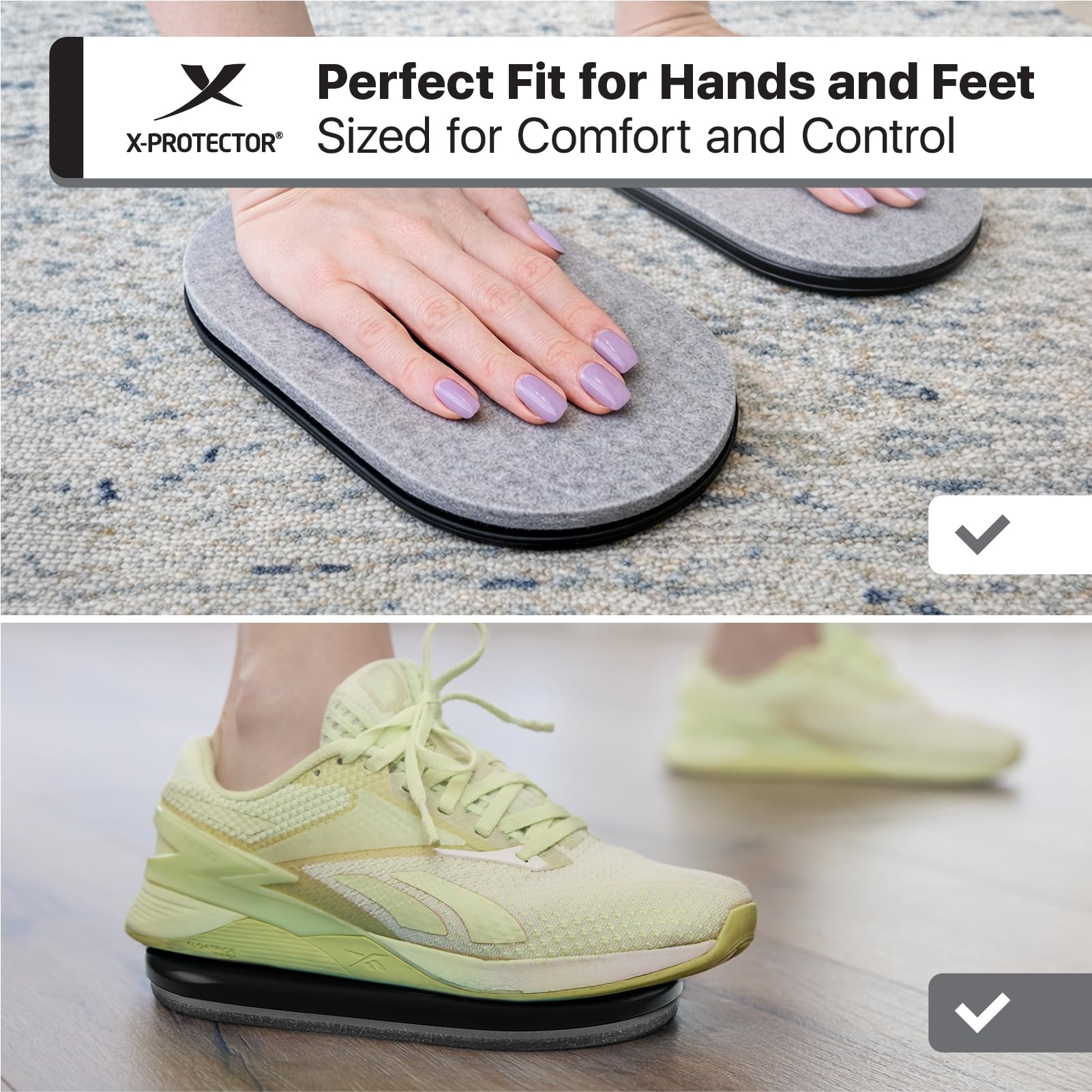 X-Protector Core Sliders for Working Out - 2 PCS Fitness Sliders Discs