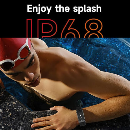 Smart Health Wristband, Fitness & Activity Tracker, One-Touch Measurement Function, Measuring Heart Rate, Sleep, Stress Health Data, 120+ Exercise Modes, Wearable Health Tracker with GPS