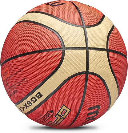 Training Soft Touch Rubber and Faux Leather Fighting Basketball, High Bounce Indoor Outdoor Basketball Gift