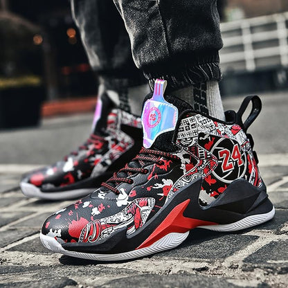 Boys Basketball Shoes Breathable Indoor Athletic Shoes Youth Outdoor Fashion Sneakers Comfortable Basketball Shoes for Girls