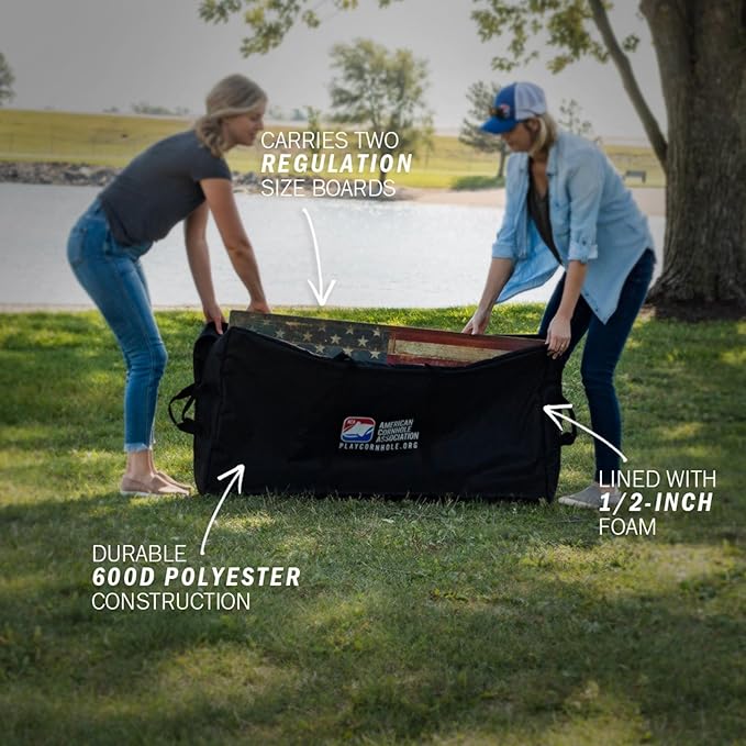 ACA Cornhole Board Carrying Case Bag Regulation Size 2x4 Black