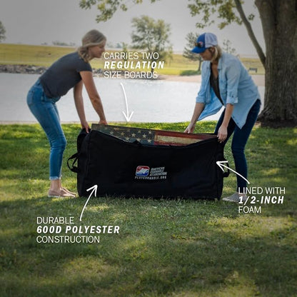 ACA Cornhole Board Carrying Case Bag Regulation Size 2x4 Black