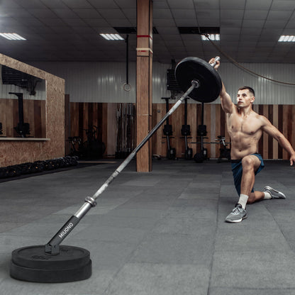 MIUONO Landmine Attachment for Barbell, T Bar Row Attachment Fit for 2" Olympic Bar, Full 360°