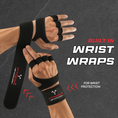 FITNESS FORCE Ventilated Weight Lifting Workout Gloves for Men & Women