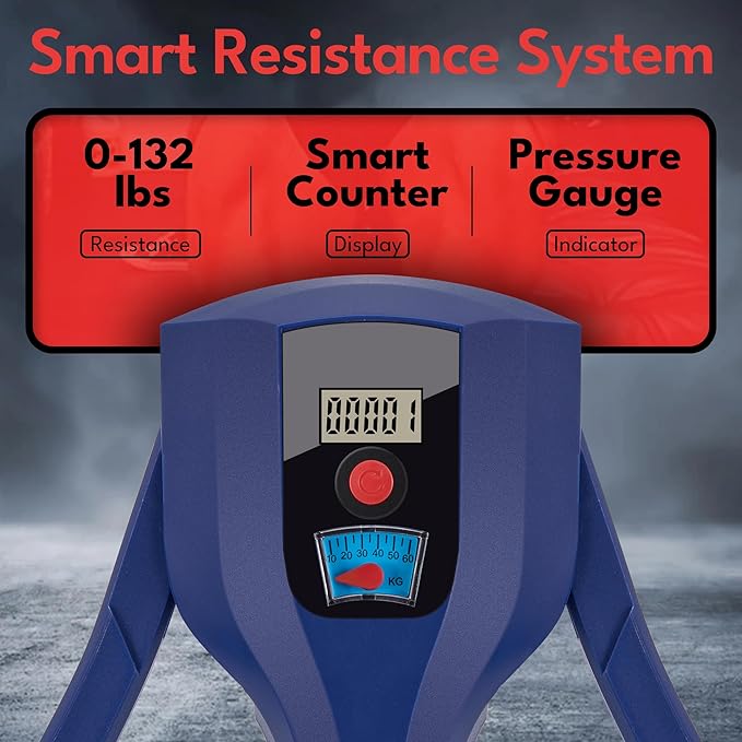 Thigh Master, 0–132lbs Adjustable Resistance, 3-in-1 Pelvic Floor Exercise Devices, Inner Thigh Exerciser, Kegel Exercise for Men & Women, Home Gym Fitness