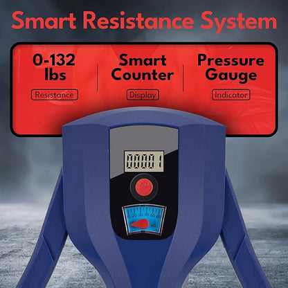 Thigh Master, 0–132lbs Adjustable Resistance, 3-in-1 Pelvic Floor Exercise Devices, Inner Thigh Exerciser, Kegel Exercise for Men & Women, Home Gym Fitness