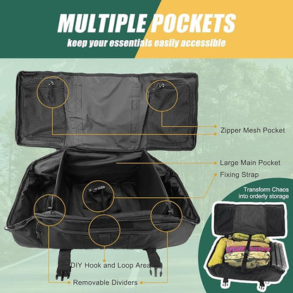 65L Large Travel Duffle Bag Military Tactical Backpack, Army Assault Pack 3 Day Bug Out Bag Rucksack for Outdoor Sport Hiking Camping with Molle System