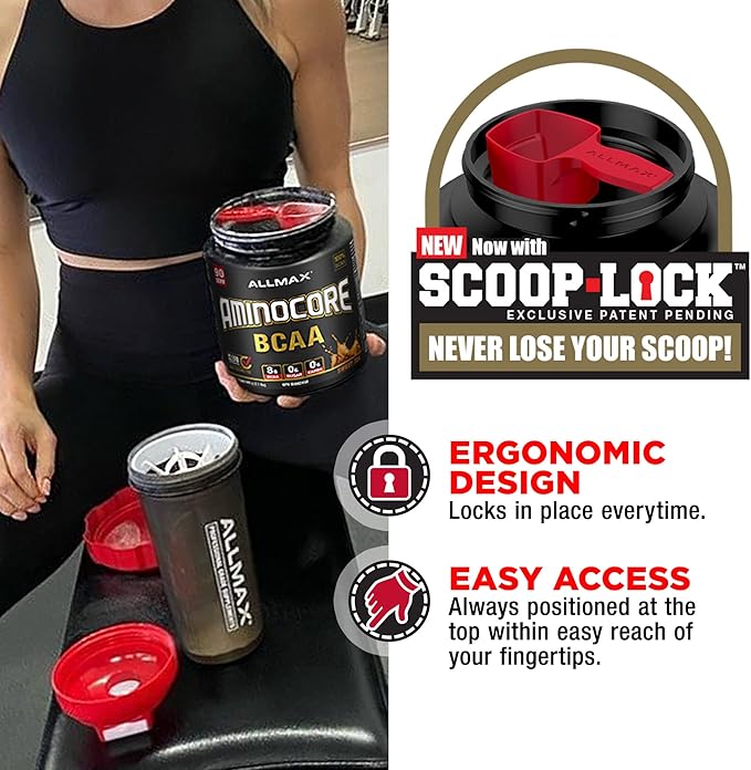 ALLMAX Nutrition AMINOCORE BCAA Powder, 8.18 Grams of Amino Acids, Intra and Post Workout Recovery Drink, Gluten Free, Sweet Tea, 315 g